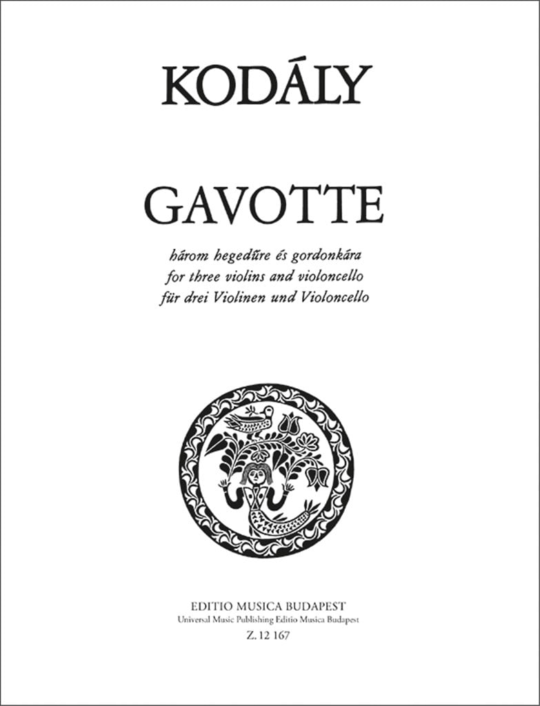 Gavotte für drei Violinen und Violoncello